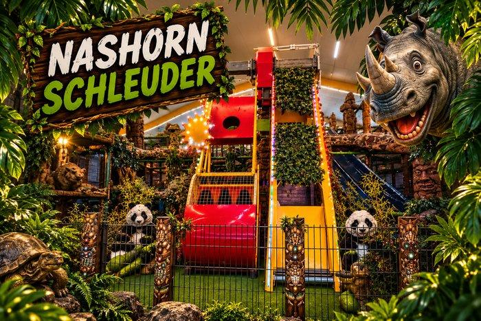 Die Nashornschleuder — Schaukel-Gondel im Dschungel-Camp Bürstadt