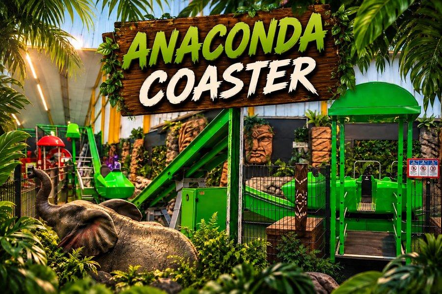 Die neue Anaconda-Fahrattraktion im Dschungel-Camp Bürstadt
